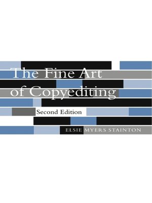 cover image of The Fine Art of Copyediting